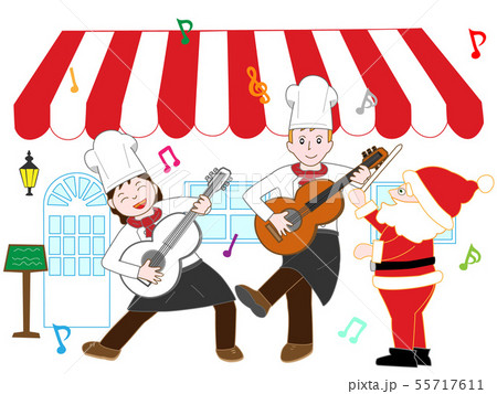 レストランのクリスマスコンサート 55717611