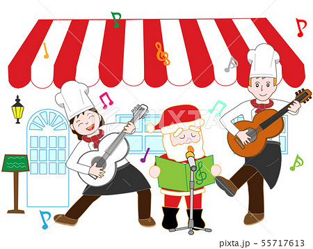 レストランのクリスマスコンサート 55717613