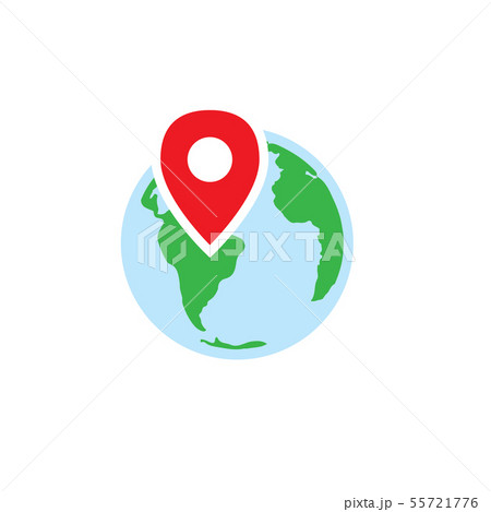 Ancestry or Genealogy Icon with Earth & pinpoint 55721776