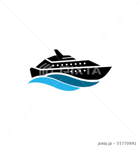 Yacht icon design template vector isolated Yacht icon design template vector isolated 55770991