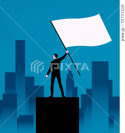 Businessman Protesting Stock Illustration