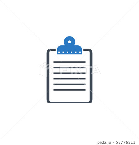 Clipboard related vector glyph icon. 55776513