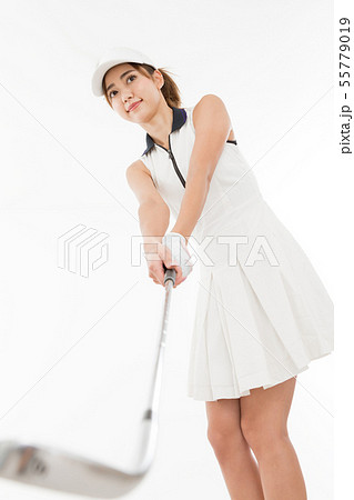 若い女性 ゴルフ 若い女性 ゴルフ 55779019
