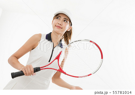 若い女性 テニス 若い女性 テニス 55781014