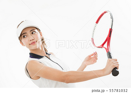 若い女性 テニス 若い女性 テニス 55781032