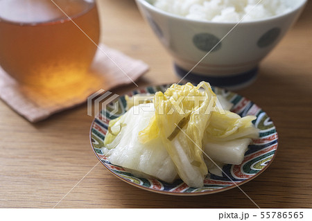 白菜漬けとご飯 白菜漬けとご飯 55786565