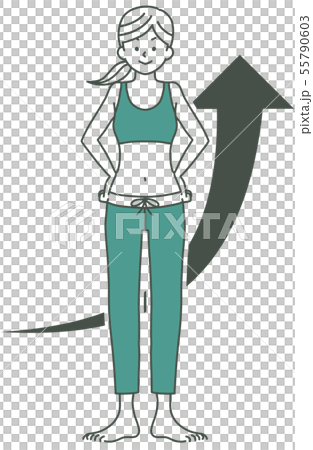 女性-全身-上昇-2色 55790603