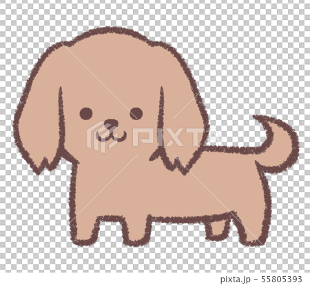 ミニチュアダックス立ち 55805393