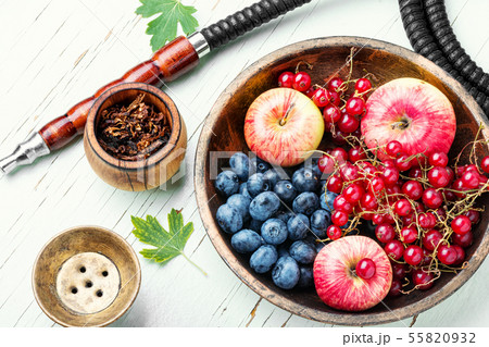 Hookah with with berries and apple 55820932
