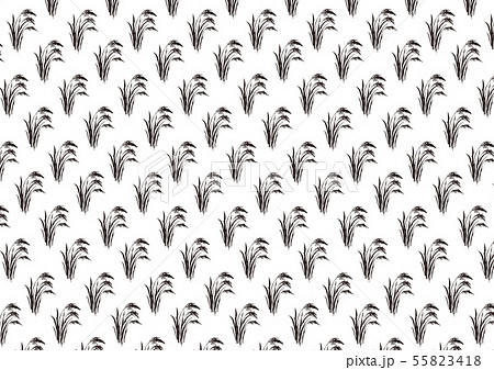 稲 文様のイラスト素材
