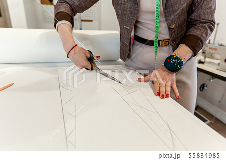 cloth, hands, sewing, design 55834985