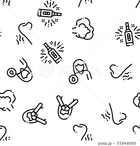 Symptomps Of Pregnancy Seamless Pattern Vector 55848095