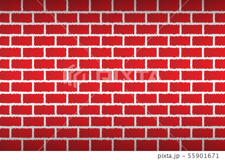 The red tear paper in brick pattern wall style. 55901671
