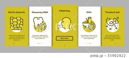 Collection Bacteria Germs Vector Onboarding 55902822