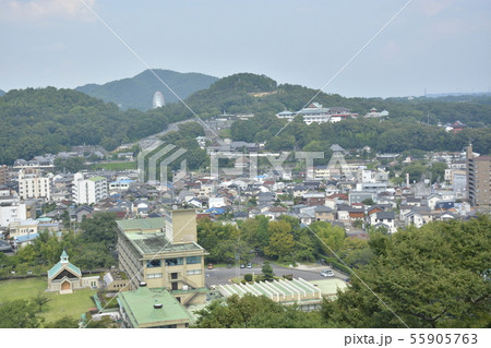 【愛知県】犬山市街地の街並み 55905763