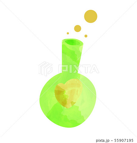 Bottle with love potion. Icon magic elixir. Design for app user interface. Design elements for 55907195