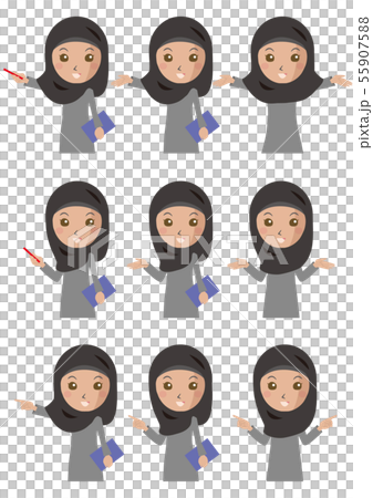OL hand movement set_Muslim 55907588