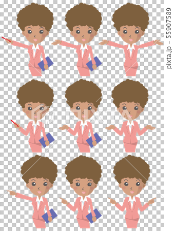 OL hand movement set_Black Pink Suit 55907589