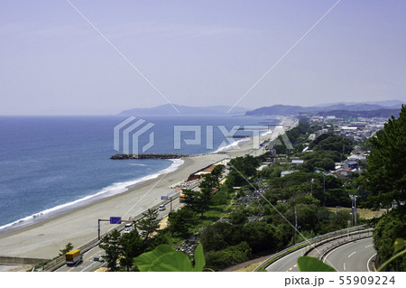 高知浦戸の海岸と黒潮ライン　高知県高知市 55909224