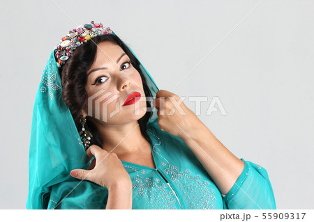 Adult woman in arabian dress 55909317