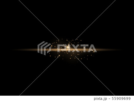 Glow line of dust and golden stars 55909699