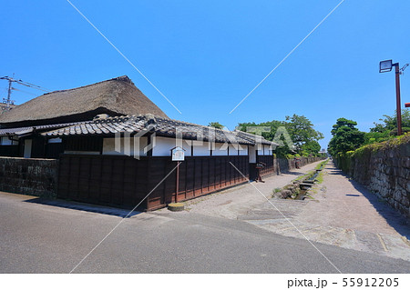【長崎県】晴天下の島原武家屋敷 55912205