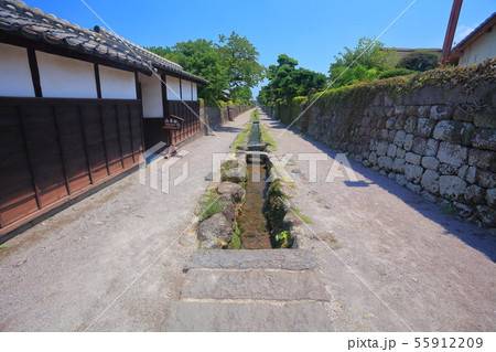 【長崎県】晴天下の島原武家屋敷 55912209