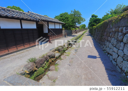 【長崎県】晴天下の島原武家屋敷 55912211