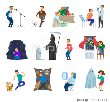 Fears of People, Man and Woman Scared Emotion 55913434