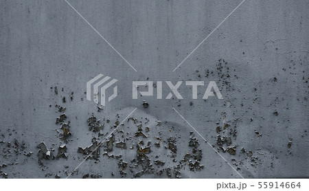 Peeling grey paint on wall seamless texture. 55914664