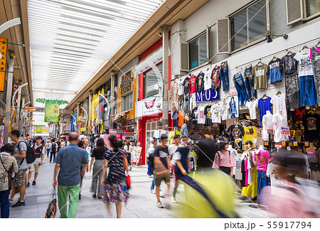 名古屋市中区 大須商店街 万松寺通商店街 街並 M-03 大須店 名古屋市中区 大須商店街 万松寺通商店街 街並 M-03 大須店 55917794