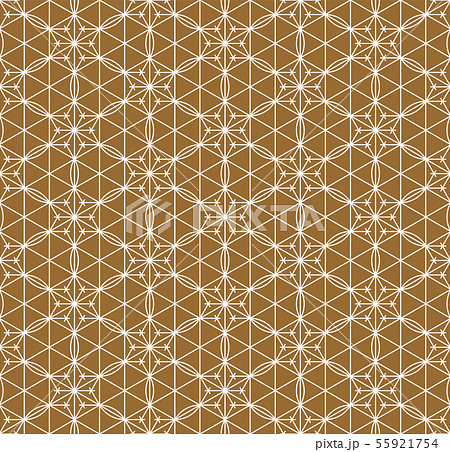 Seamless traditional Japanese ornament.Golden 55921754