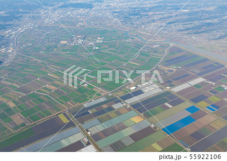 長崎_諫早湾干拓地空撮 55922106