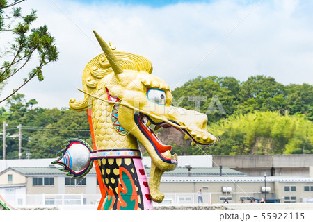 宮城塩釜みなと祭神輿海上渡御海上安全復興への祈り龍鳳丸 55922115