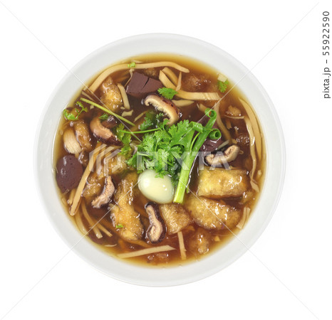 Fish maw with boiled quail egg and blood pork 55922590