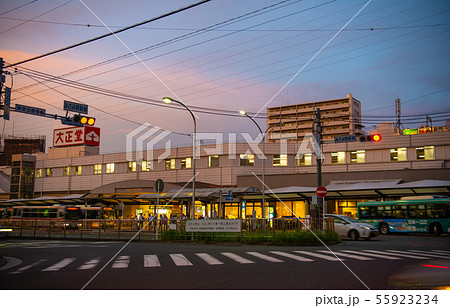 日本の横浜都市景観 あざみ野駅などを望む 日本の横浜都市景観 あざみ野駅などを望む 55923234