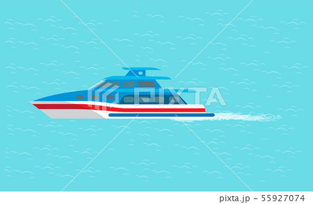 Coast Guard Transportation Vehicle Sails in Water Coast Guard Transportation Vehicle Sails in Water 55927074