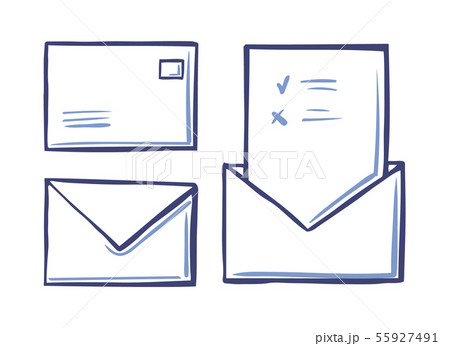 Envelope Closed Letter Back Front View Voting Page Envelope Closed Letter Back Front View Voting Page 55927491