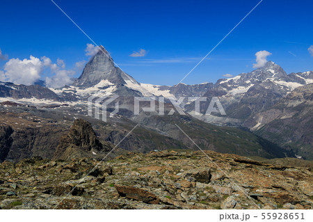 【スイス ゴルナーグラート鉄道】 マッターホルンと絶景 55928651
