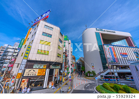 日本の東京都市景観　大井町駅前などを望む 55929324