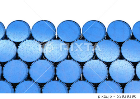 heap of blue barrels heap of blue barrels 55929390