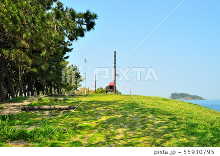海辺つり公園 猿島 神奈川県横須賀市平成町の風景 日本 海辺つり公園 猿島 神奈川県横須賀市平成町の風景 日本 55930795