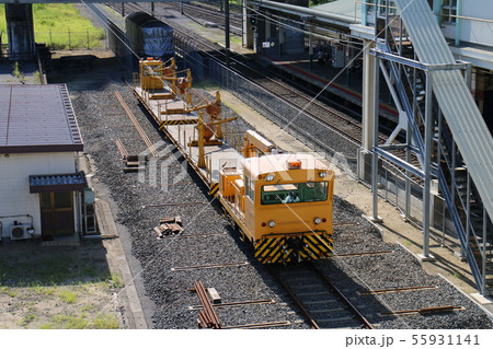 レール輸送気道車　工事車　モーターカー　保線用モーターカー 55931141