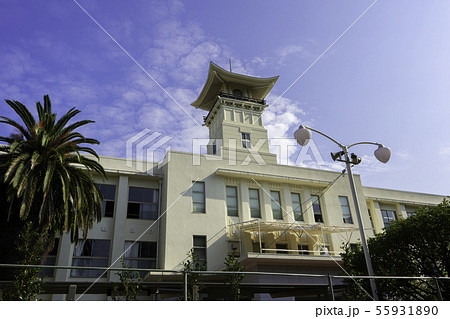 高知県立高知追手前高等学校 時計台 高知県高知市 高知県立高知追手前高等学校 時計台 高知県高知市 55931890