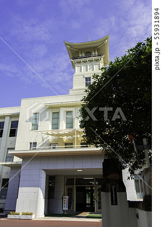 高知県立高知追手前高等学校 時計台 高知県高知市 高知県立高知追手前高等学校 時計台 高知県高知市 55931894