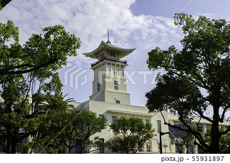 高知県立高知追手前高等学校 時計台 高知県高知市 高知県立高知追手前高等学校 時計台 高知県高知市 55931897