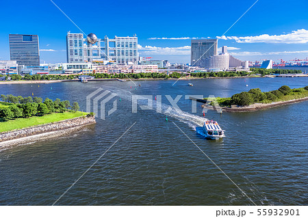 東京 お台場の風景(レインボーブリッジより) 東京 お台場の風景(レインボーブリッジより) 55932901