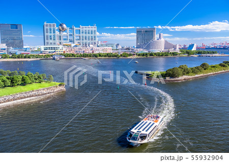 東京 お台場の風景(レインボーブリッジより) 東京 お台場の風景(レインボーブリッジより) 55932904