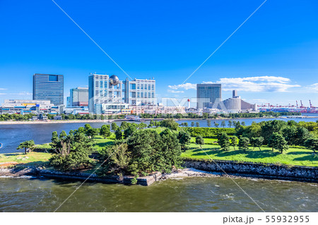 東京 お台場の風景(レインボーブリッジより) 東京 お台場の風景(レインボーブリッジより) 55932955