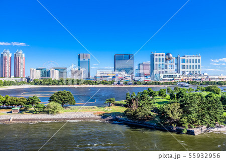 東京 お台場の風景(レインボーブリッジより) 東京 お台場の風景(レインボーブリッジより) 55932956